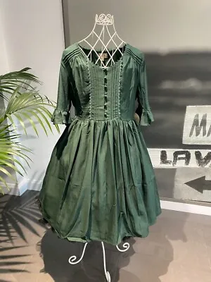 Lindy Bop Francy May Emerald Vintage Style Dress • £29.99