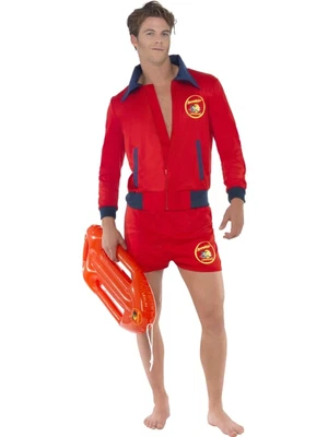 £42.89 • Buy Baywatch Lifeguard Mens Fancy Dress Stag Party Costume Outfit Adult Sexy 80s TV