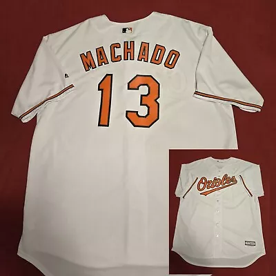 Baltimore Orioles Manny Machado #13 Majestic Jersey Mlb 3xlt White Stitch Letter • $69.99