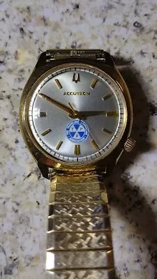 Accutron By Bulova 1976 Men's 33mm 218  Watch  Gold Tone Runs Nice! • $99