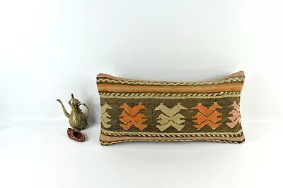 Home Decorative Handmade 12x24 Tribal Vintage Turkish Kilim Pillow Cover 3367 • $36.50