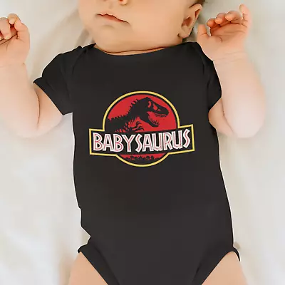 £6.99 • Buy Babysaurus Babygrow - Baby Suit Vest Grow Top Bodysuit Jurassic Film Dinosaur