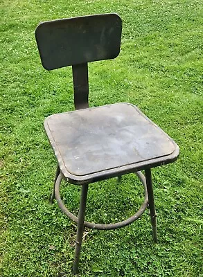 Vintage Industrial Metal Stool Inter Royal • $75