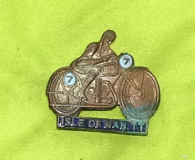 £44.99 • Buy 1930s Isle Of Man TT Manx IOM Motorcycle Bike Tourist Trophy Lapel Badge Pin (j)