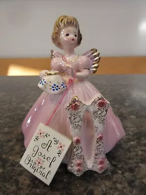 Josef Original Angels 11 Year Old Birthday Girl Figurine Gold Pink NEW NWT • $10.99