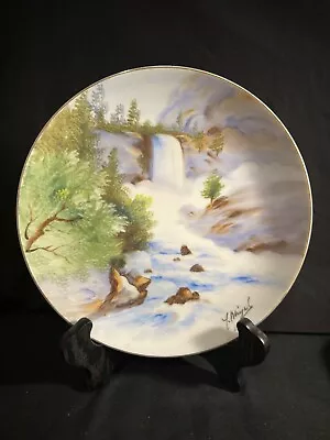 Ucagco China Hand Painted Plate Occupied Japan 9.25” Signed • $7.99