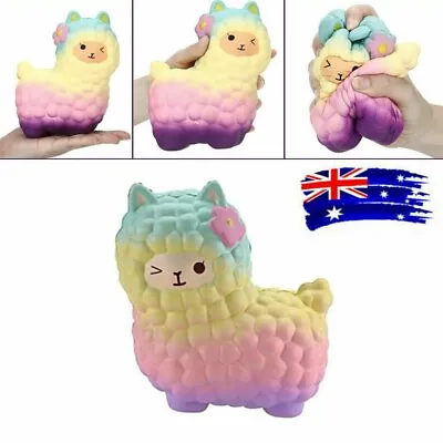 $14.98 • Buy Jumbo Sheep S Quishy Cute Alpaca Galaxy Super Slow Rising Scented Fun Animal Toy