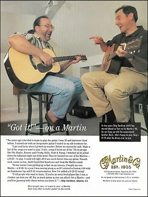 The Martin J-40 & D-1R Acoustic Guitar 1999 Ad 8 X 11 Advertisement Print • $4