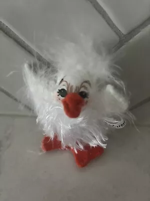 Annalee 3 Inch Fluffy White Duck With Feathers & Wings Mini Size 2014 • $19