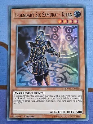 Yu-Gi-Oh Card! Legendary Six Samurai - Kizan Super Rare 1st Edition SPWA-EN010 • £2.99