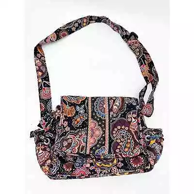 Vera Bradley Kensington Pattern Brown Lindsay Purse • $55