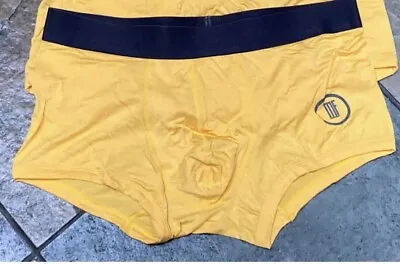 MelangeFit Bamboo Ultra Soft Briefs With Pouch Yellow & Blue XL 1 Pair • $22