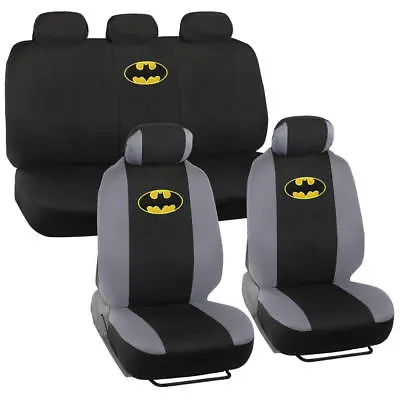 Official Batman Seat Covers For Car & SUV - Front & Rear Full Set Original Logo • $39.99