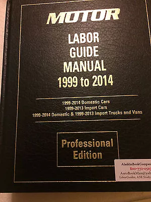 2014 Motor Labor Guide + 2014 Spec Book  • $389