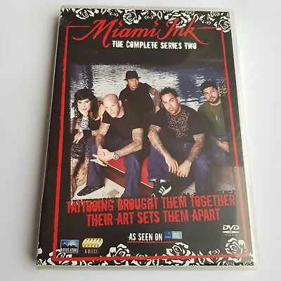 Miami Ink The Complete Series 2 DVD 2007 Darren Brass Tattoo Tattooing USA • £4.85