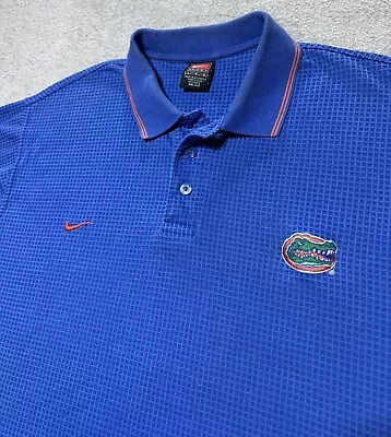 Vintage Nike Florida Gators Dri Fit Waffle Knit Golf Polo Large/XL • $25