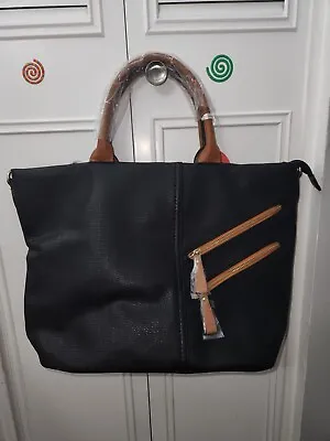 Vieta Women's Black Tote Handbag NWT • $29.99