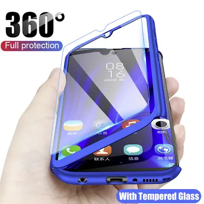 CASE & Screen Protector For Samsung Galaxy A10 A40 A70 Full Protective 360 Cover • £3.95