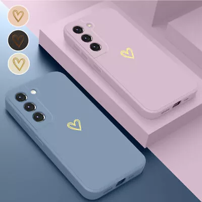 Cute Heart Shockproof Case For Samsung S24 S23 S22 S21 Ultra Plus S20 FE A73 A23 • $8.99