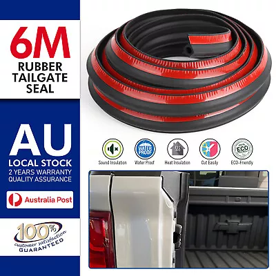 Tailgate Seal Kit For Chevrolet Silverado Rubber Ute Dust Tail Gate Seal • $36.43