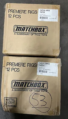 LOT OF 2 Factory Case Of 12 - Matchbox PREMIERE Rigs 34331-9993c Super Rare • $1000