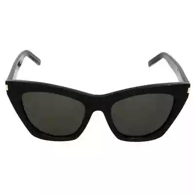 Saint Laurent Grey Cat Eye Ladies Sunglasses SL 214 KATE 001 55 SL 214 KATE 001 • $203.66