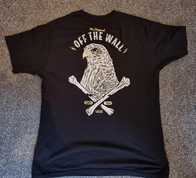 £5 • Buy Black VANS Off The Wall - Tshirt - Skate - Small