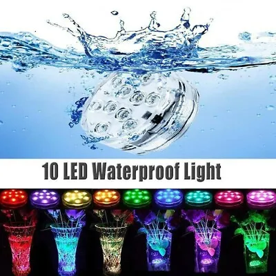 £8.35 • Buy LED Submersible Light Waterproof Hot Tub Underwater Lights Swimming Pool Pond UK