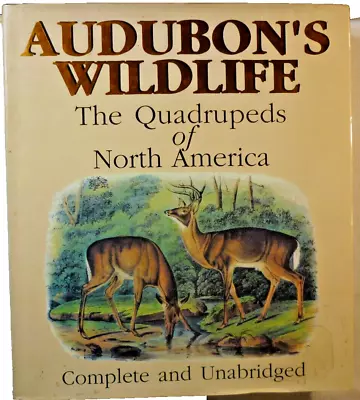 Audubon's Wildlife The Quadrupeds Of North America 1989 HB Complete. 17776 • $12