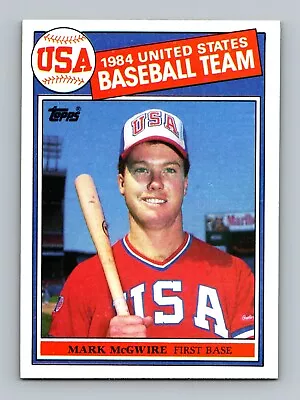 1985 Topps #401 Mark McGwire NM-MT Team USA Baseball Card • $20