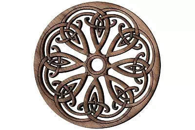 Folkcraft® Rosette Snowflake Walnut 2 3/16  Diameter • $12