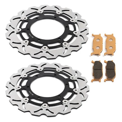 $152.80 • Buy XVS950 Tourer 2009-2014 Pair Front Brake Rotors Discs Pads For Yamaha V Star 950