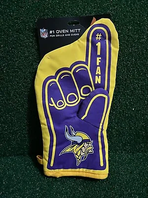 New Minnesota Vikings #1 Fan Oven Mitt Gameday Grill Tailgate Football Glove • $8