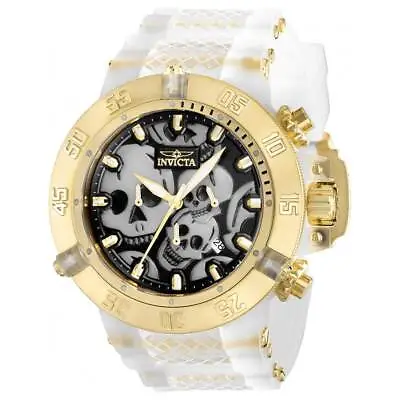 Invicta Men's Watch Subaqua Quartz White And Black Dial Strap 37328 • $130.79