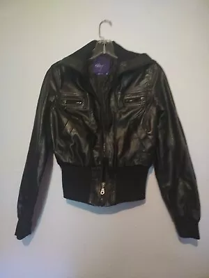 Junior Miley Cyrus Max AZRIA Jacket Medium Black  • $25