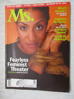 Ms. Magazine October Nov 2000 Sarah Jones Death By Marriage Women's Feminism • $12.95