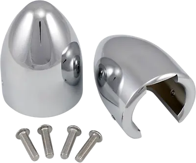 Baron Fork Bullets Front Axle Cap Nut Covers Chrome Yamaha V Star 1100 99-09 • $168.95