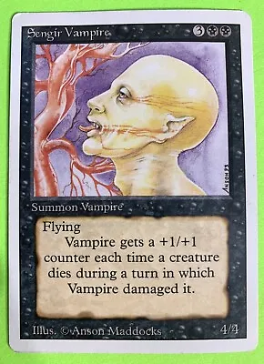 MTG Sengir Vampire Revised Edition Regular Uncommon Never Played • $4