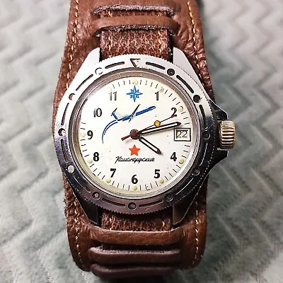 ⭐Vintage Soviet Wrist Watch VOSTOK Komandirskie Airplane Military  Made In USSR • $41.03