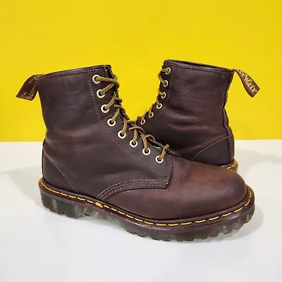 💥Dr. Martens Doc England MIE Rare 90's Vintage Crazy Horse 1460 Boots UK8 US9💥 • $199