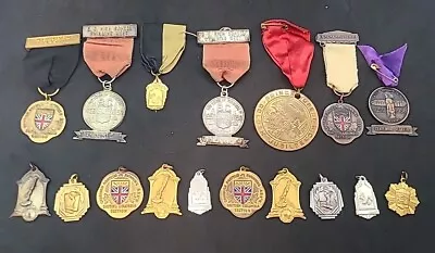 Lot Of 17 Vintage Canadian Swimming Medals 1950's  Assortment  • $14.99