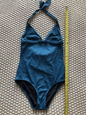 J Crew Teal Halter One Piece Swimsuit Size 10 • $14