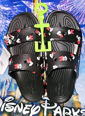 Disney Parks Exclusive Minnie Mouse Crocs 7/9 Sandals M7 W9 • $74.99