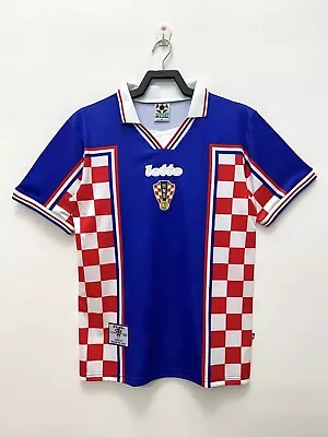 Vintage 1998 World Cup Croatia National Soccer Lotto  Blue Away Jersey • $52