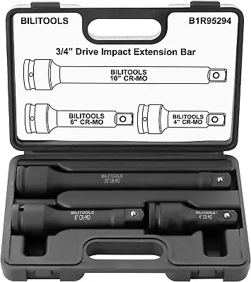 BILITOOLS 3/4 Inch Drive Extension Set Impact Grade Socket Ratchet Extension • $40.99