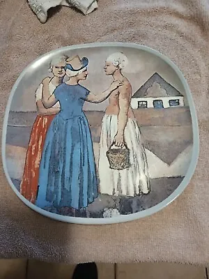 $20 • Buy Vintage Pablo Picasso 3 Dutch Women 1905 Edition Plates