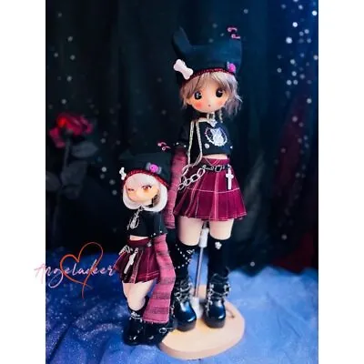 1/6yosd 1/4MSD MDD Shoushou Puyoo BJD Doll Sub-cultures Clothes Purple+Black DZ • $34.16