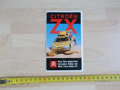 Sticker Citroën Zx - Paris-Dakar 91 • $3.38