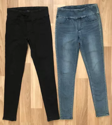 DECJUBA Size 10 Pull On Stretchy JEANS X 2 Pairs…AS NEW • $18