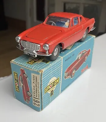 All Original Tri-ang Spot On # 261: Volvo P1800 In Rare Red With  Original Box. • £165